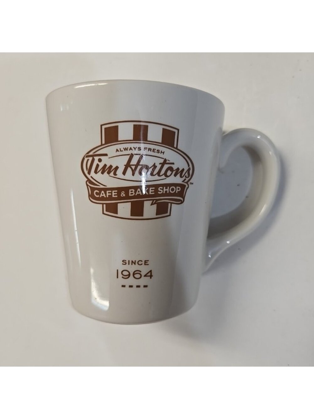 TIM HORTONS 14 oz. STEELITE INTERNATIONAL COFFEE MUG 2015 ENGLAND